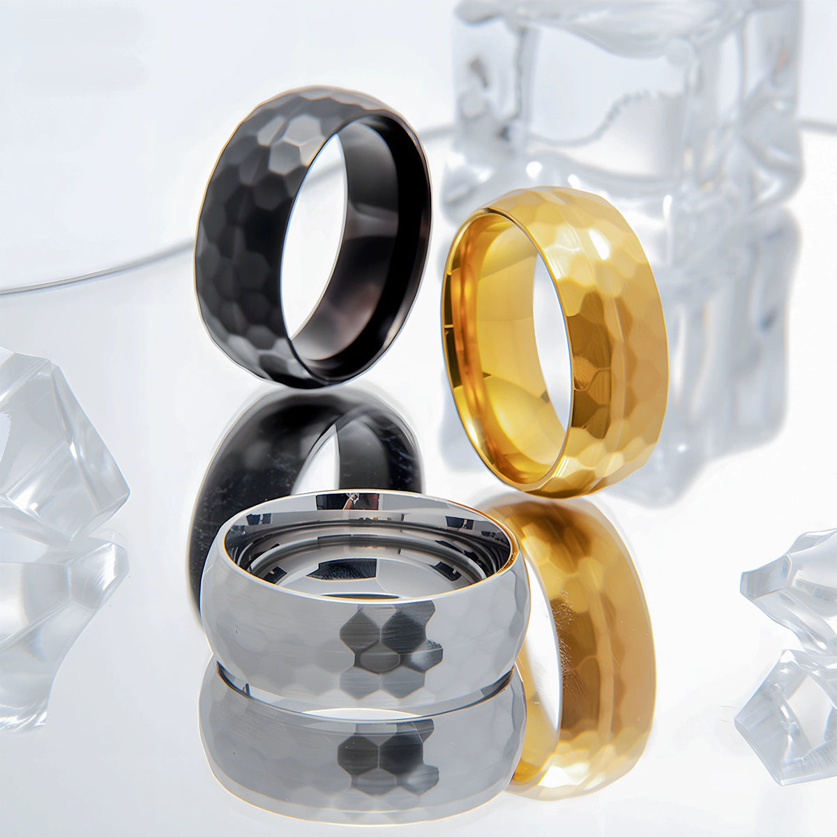 Pierścionek Hammered Band - zdjęcie 2